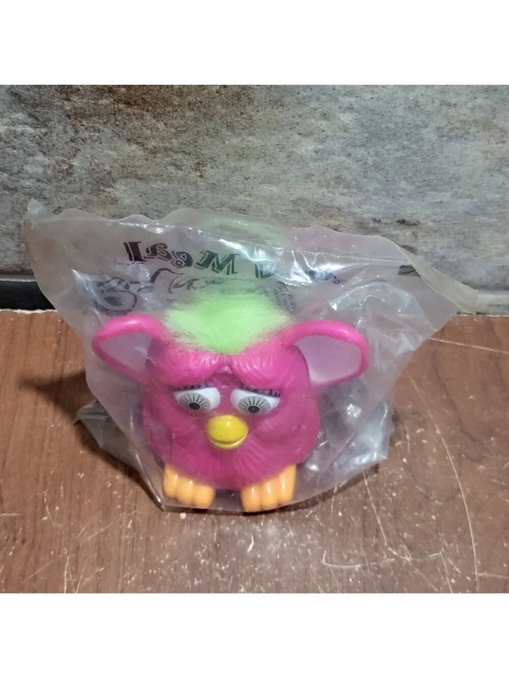McDonalds Happy Meal Pink Green Furby Toy 1998 Sealed Original Plastic Packaging